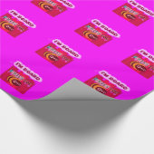 Papier Cadeau Impression d'art d'abeille sur planche (Coin)