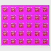 Papier Cadeau Impression d'art d'abeille sur planche (Plat)