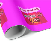 Papier Cadeau Impression d'art d'abeille sur planche (Coin rond)