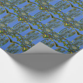 Papier Cadeau Impression d'art Iridescente avec design abstrait  (Coin)