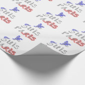 Papier Cadeau Impression d'art Je Suis Paris (Coin)