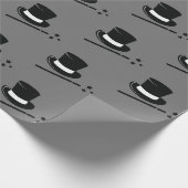 Papier Cadeau impression de chapeau magicien  (Coin)