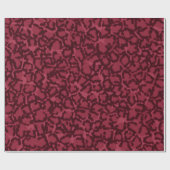 Papier Cadeau Impression de chat rose chaud (Plat)