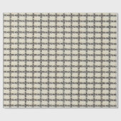 Papier Cadeau impression de courbes (Plat)