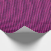 Papier Cadeau Impression de fibre de carbone violet Fushia (Coin)