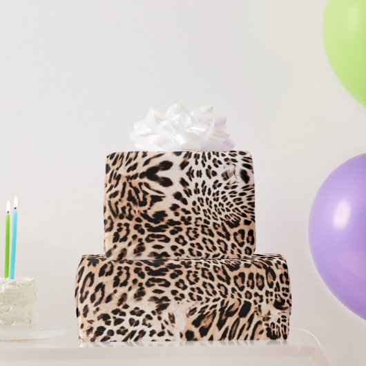 Papier Cadeau Impression de fourrure Leopard (Cadeaux de fête)