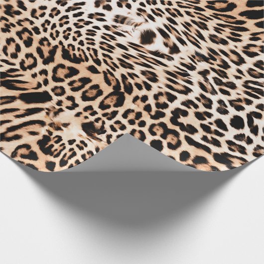 Papier Cadeau Impression de fourrure Leopard (Coin)