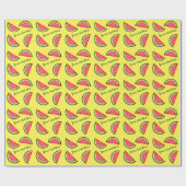 Papier Cadeau Impression de fruit de pastèque d'été tropical per (Plat)