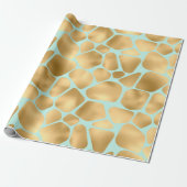 Papier Cadeau Impression de girafe mignonne (Déroulé)