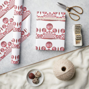 Papier Cadeau Impression de la balle de cricket de Sports Lover