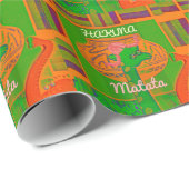 Papier Cadeau Impression de la Giraffe Hakuna (Coin rond)