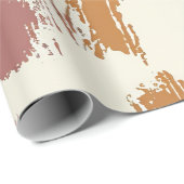 Papier Cadeau Impression de la peau de la girafe de Boho (Coin rond)