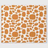 Papier Cadeau Impression de la vache à patchs Citrouille (Plat)