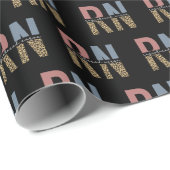 Papier Cadeau Impression de l'infirmière autorisée de la RN Chee (Coin rond)