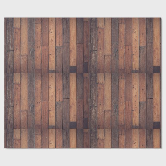 Papier Cadeau Impression de parquet (Plat)