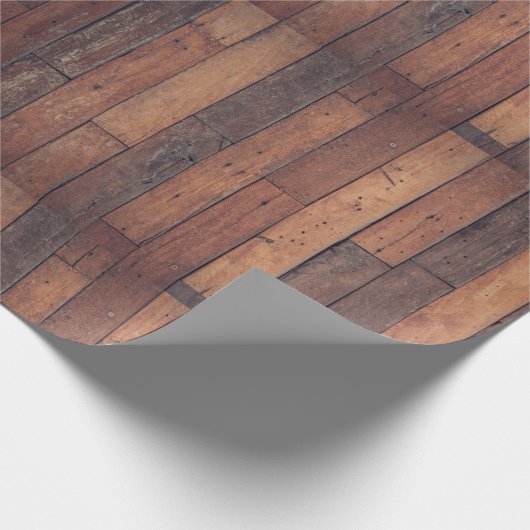 Papier Cadeau Impression de parquet (Coin)