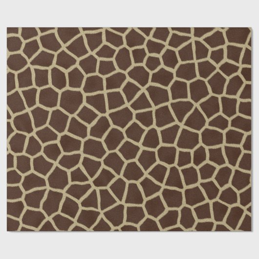 Papier Cadeau Impression de peau de girafe (Plat)