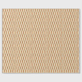 Papier Cadeau Impression de ruban du milieu du siècle - tan et c (Plat)