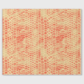 Papier Cadeau Impression de serpent aquarelle (Plat)