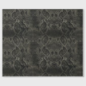 Papier Cadeau Impression de serpent noir (Plat)
