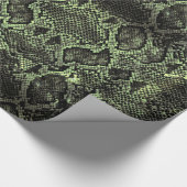 Papier Cadeau Impression de serpent vert (Coin)
