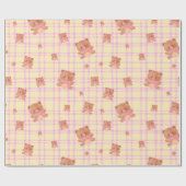 Papier Cadeau Impression de Teddy mignon (Plat)