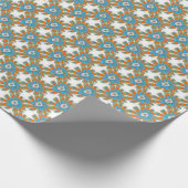 Papier Cadeau Impression de textile Abstrait de couleur grise (Coin)