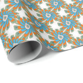 Papier Cadeau Impression de textile Abstrait de couleur grise (Coin rond)