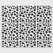 Papier Cadeau Impression De Vache, Motif De Vache, Spots De Vach (Plat)