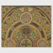 Papier Cadeau Impression décorative ancienne en bois (Plat)