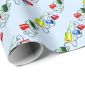 Papier Cadeau impression des notions de couture (Coin rond)