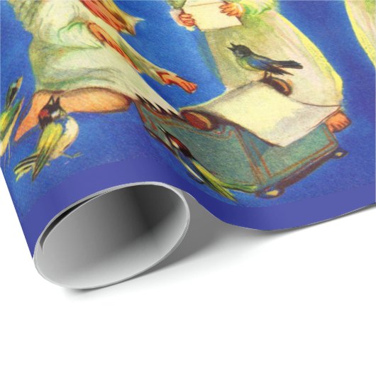 Papier Cadeau impression du bureau de la poste d'ange (Coin rond)