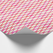 Papier Cadeau Impression du ruban du milieu du siècle - corail e (Coin)