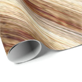 Papier Cadeau Impression en bois d'écorce (Coin rond)