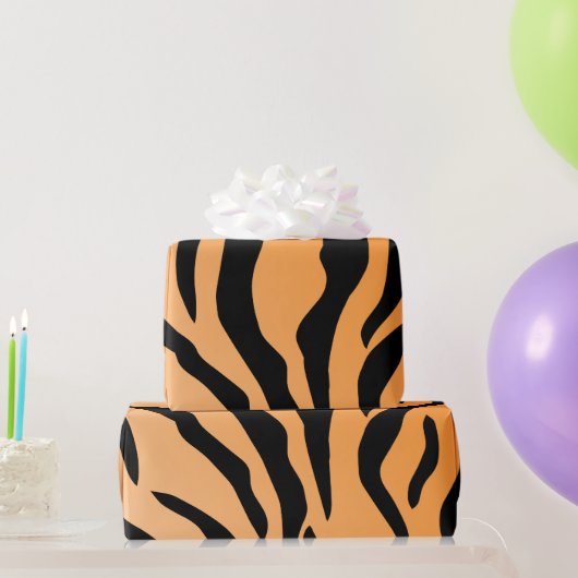 Papier Cadeau Impression Faux Tiger (Cadeaux de fête)
