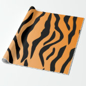 Papier Cadeau Impression Faux Tiger (Déroulé)
