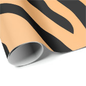 Papier Cadeau Impression Faux Tiger (Coin rond)