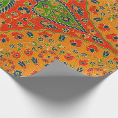 Papier Cadeau Impression florale persane décorative (Coin)
