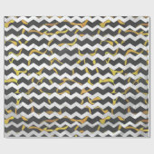 Papier Cadeau Impression Giraffe noir et jaune (Plat)