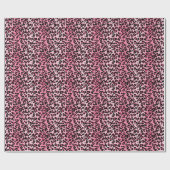 Papier Cadeau Impression guépard rose RAB Rockabilly (Plat)