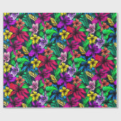 Papier Cadeau Impression hawaïenne (Plat)