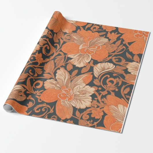 Papier Cadeau Impression hawaïenne Ohai Alii v2 motif papier d'e (Déroulé)