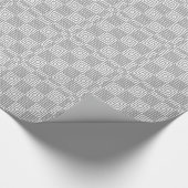 Papier Cadeau Impression Japonaise Gris Et Blanc (Coin)