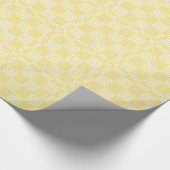 Papier Cadeau Impression Japonaise Jaune Et Blanc (Coin)