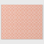 Papier Cadeau Impression Japonaise Orange Et Blanc (Plat)