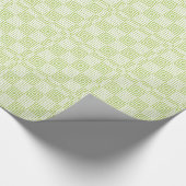 Papier Cadeau Impression Japonaise Vert Clair Et Blanc (Coin)