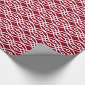 Papier Cadeau Impression kimono, bordeaux et rose (Coin)