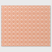 Papier Cadeau Impression kimono, orange corail (Plat)