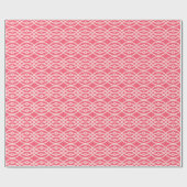 Papier Cadeau Impression kimono, rose corail profond (Plat)