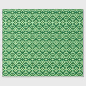Papier Cadeau Impression kimono, vert foncé et clair (Plat)
